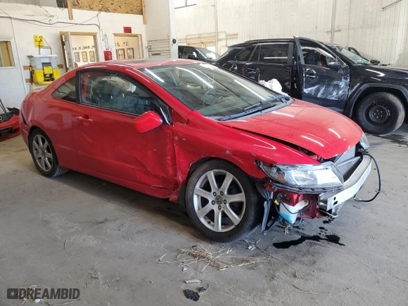 2009 Honda Civic Cpe EX with VIN 2HGFG128X9H522126, listed as a Copart auction lot 53390195 with 133,267 mi miles and Salvage Title. Bid and sale history available at carsss.com. Image 4.