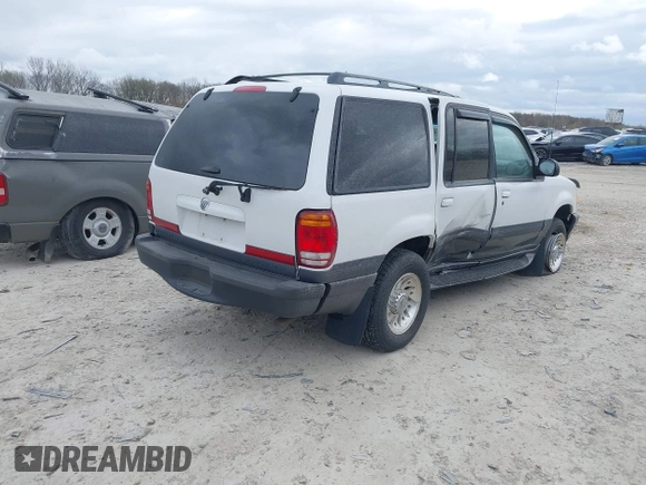 1998 Mercury Mountaineer with VIN 4M2ZU54E6WUJ22663, listed as a IAAI auction lot 42050047 with 123,766 mi miles and . Bid and sale history available at DreamBid. Image 4.