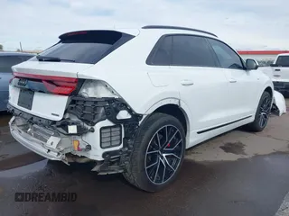 2019 Audi Q8 Prestige with VIN WA1FVAF14KD045661, listed as a IAAI auction lot 41797007 with 57,953 mi miles. Bid and sale history available at carsss.com. Image 4.