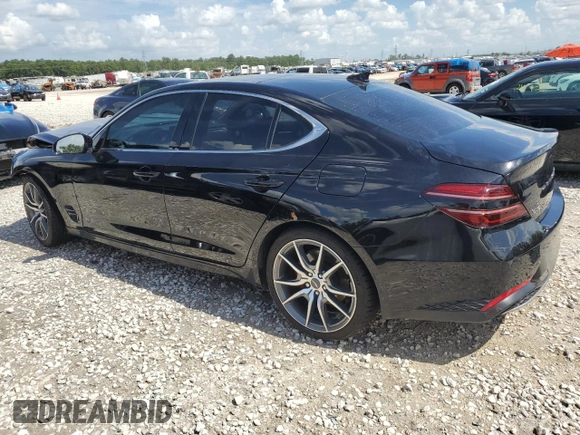 2022 Genesis G70 2.0T with VIN KMTG34TA2NU103729, listed as a Copart auction lot 65336264 with 51,705 mi miles and Salvage Title. Bid and sale history available at carsss.com. Image 2.