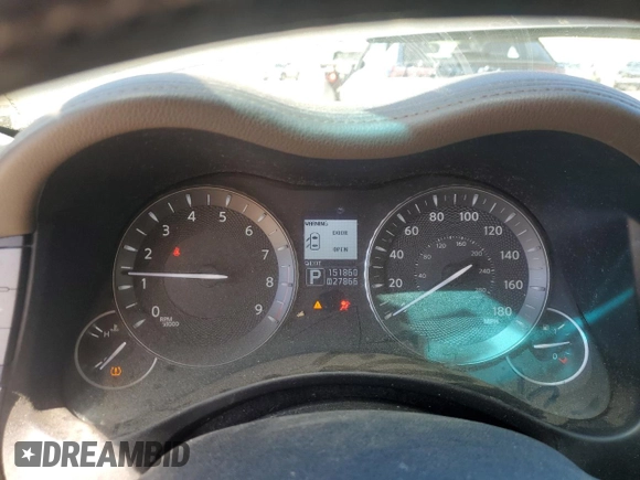 2012 Infiniti M37 with VIN JN1BY1AR1CM390255, listed as a Copart auction lot 72612194 with 151,860 mi miles and Salvage Title. Bid and sale history available at carsss.com. Image 9.