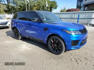 2021 Land Rover Range Rover Sport HST with VIN SALWS2RU7MA749862, listed as a Copart auction lot 75687494 with 62,365 mi miles and Salvage Title. Bid and sale history available at carsss.com. Image 4.