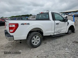 2021 Ford F-150 XL with VIN 1FTMF1EP7MKE72931, listed as a Copart auction lot 60650605 with 23,825 mi miles and Salvage title. Bid and sale history available at DreamBid. Image 3.