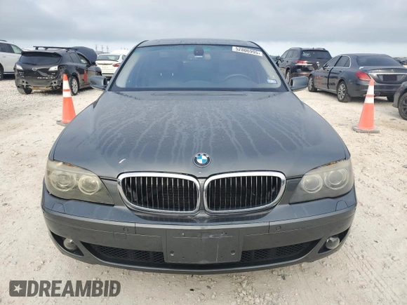 2006 BMW 7 Series 750i with VIN WBAHL835X6DT05231, listed as a Copart auction lot 52806995 with 101,357 mi miles and Salvage Title. Bid and sale history available at carsss.com. Image 5.