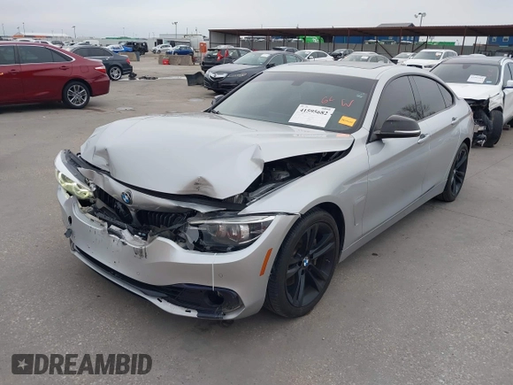 2018 BMW 4 Series 440i with VIN WBA4J5C57JBF07924, listed as a IAAI auction lot 41595682 with 75,121 mi miles and . Bid and sale history available at DreamBid. Image 2.