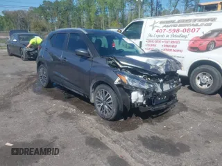 2021 Nissan Kicks SV with VIN 3N1CP5CV8ML527762, listed as a IAAI auction lot 41888315 with 39,724 mi miles. Bid and sale history available at carsss.com. Image 1.