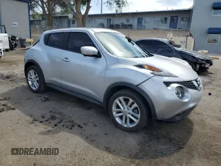 2015 Nissan Juke SL with VIN JN8AF5MV3FT553582, listed as a Copart auction lot 59104355 with 80,642 mi miles and Salvage title. Bid and sale history available at DreamBid. Image 4.