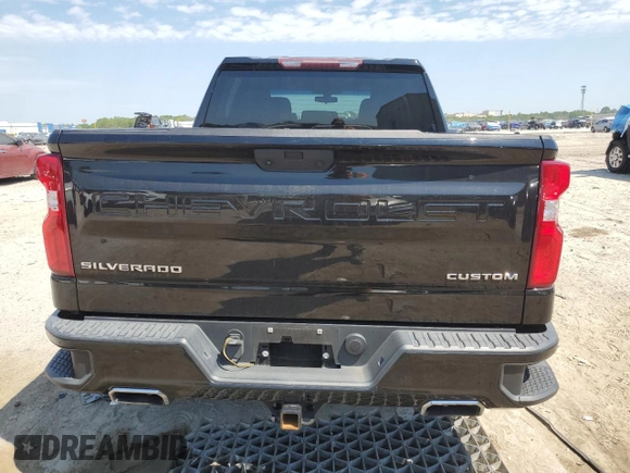 2020 Chevrolet Silverado 1500 Custom with VIN 3GCPWBEF5LG107096, listed as a Copart auction lot 52941095 with 61,415 mi miles and Salvage Title. Bid and sale history available at DreamBid. Image 6.