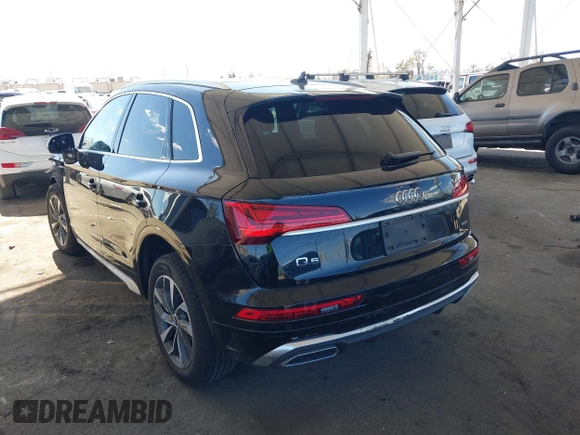 2023 Audi Q5 S line Premium with VIN WA1GAAFY6P2096739, listed as a IAAI auction lot 41699347 with 38,588 mi miles. Bid and sale history available at carsss.com. Image 3.