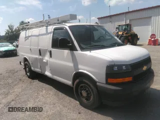 2019 Chevrolet Express Cargo with VIN 1GCWGAFPXK1240332, listed as a IAAI auction lot 42846352 with 99,506 mi miles and . Bid and sale history available at DreamBid. Image 6.