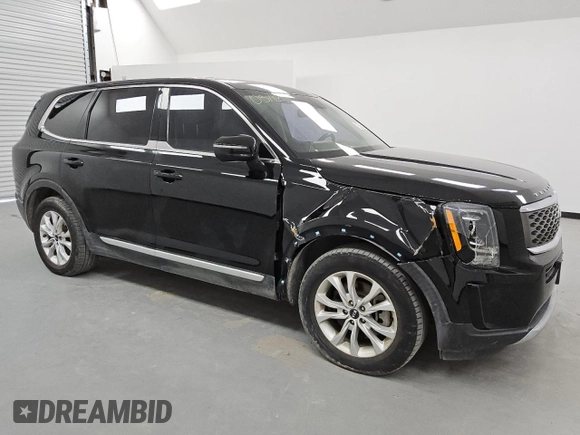 2021 Kia Telluride LX with VIN 5XYP24HC5MG104093, listed as a Copart auction lot 48163265 with 90,302 mi miles and Clean title. Bid and sale history available at DreamBid. Image 4.