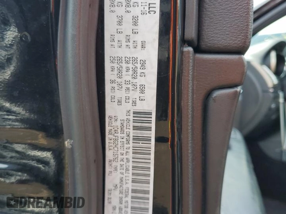 2017 Jeep Grand Cherokee Limited with VIN 1C4RJFBG2HC715762, listed as a Copart auction lot 55482215 with 154,026 mi miles and Salvage title. Bid and sale history available at DreamBid. Image 13.