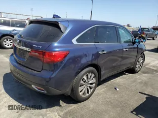 2014 Acura MDX Technology with VIN 5FRYD3H46EB005081, listed as a Copart auction lot 57799425 with 208,568 mi miles and Salvage title. Bid and sale history available at DreamBid. Image 3.