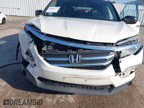2016 Honda Pilot LX with VIN 5FNYF5H13GB016698, listed as a IAAI auction lot 41685173 with 188,001 mi miles and . Bid and sale history available at DreamBid. Image 6.