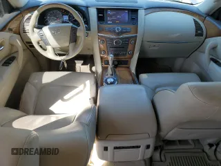2014 Infiniti QX80 with VIN JN8AZ2NC6E9351737, listed as a Copart auction lot 48353585 with 121,579 mi miles and Salvage Title. Bid and sale history available at carsss.com. Image 8.