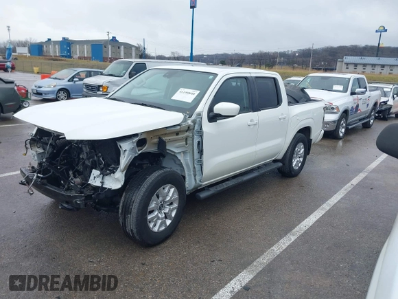 2022 Nissan Frontier S with VIN 1N6ED1EK0NN602334, listed as a IAAI auction lot 41190840 with 37,540 mi miles. Bid and sale history available at carsss.com. Image 2.