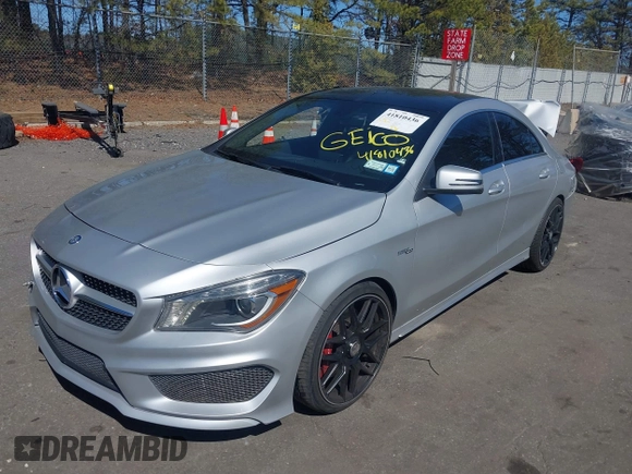 2014 Mercedes-Benz CLA 45 AMG with VIN WDDSJ5CB0EN090380, listed as a IAAI auction lot 41810436 with 91,429 mi miles and . Bid and sale history available at DreamBid. Image 17.