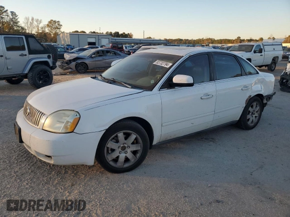 2005 Mercury Montego Luxury z VIN 1MEFM40195G608644, wystawiony jako Copart lot #83732794 z przebiegiem 231 619 mil mil oraz Szkoda całkowita • Salvage title. Historia ofert i sprzedaży dostępna na DreamBid. Obrazek 1.