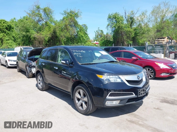 2012 Acura MDX Tech Pkg with VIN 2HNYD2H33CH549493, listed as a IAAI auction lot 42165705 with 140,315 mi miles. Bid and sale history available at carsss.com. Image 1.