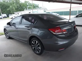 2015 Honda Civic EX with VIN 19XFB2F87FE060631, listed as a IAAI auction lot 41943697 with Not Provided miles and . Bid and sale history available at carsss.com. Image 3.