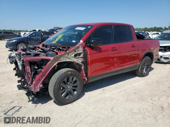 2024 Honda Ridgeline Sport z VIN 5FPYK3F16RB013811, wystawiony jako Copart lot #52457555 z przebiegiem 8 293 mil mil oraz Szkoda całkowita • Salvage title. Historia ofert i sprzedaży dostępna na DreamBid. Obrazek 1.