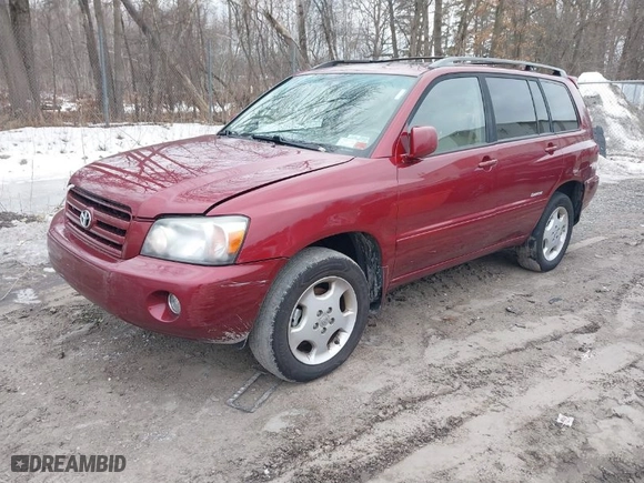2007 Toyota Highlander w/3rd Row with VIN JTEEP21AX70204993, listed as a IAAI auction lot 41692390 with 216,219 mi miles. Bid and sale history available at carsss.com. Image 2.