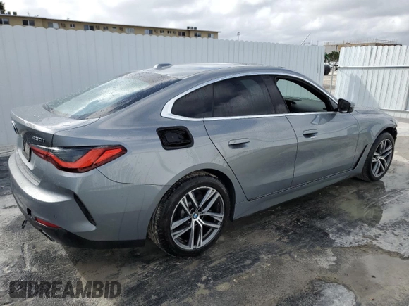 2024 BMW 4 Series 430i with VIN WBA63AV00RFR54092, listed as a Copart auction lot 79713614 with 30,260 mi miles and Clean Title. Bid and sale history available at carsss.com. Image 3.