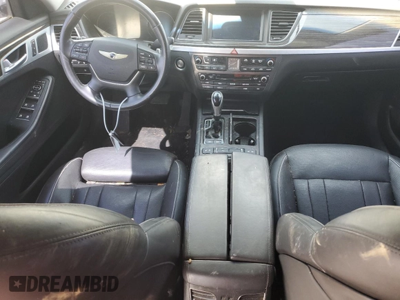 2015 Hyundai Genesis 3.8L with VIN KMHGN4JE0FU020957, listed as a Copart auction lot 54732945 with 121,884 mi miles and Salvage Title. Bid and sale history available at carsss.com. Image 8.