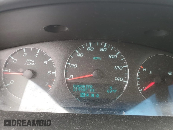 2014 Chevrolet Impala LTZ with VIN 2G1WC5E3XE1185115, listed as a Copart auction lot 60690785 with 119,947 mi miles and Salvage title. Bid and sale history available at DreamBid. Image 9.
