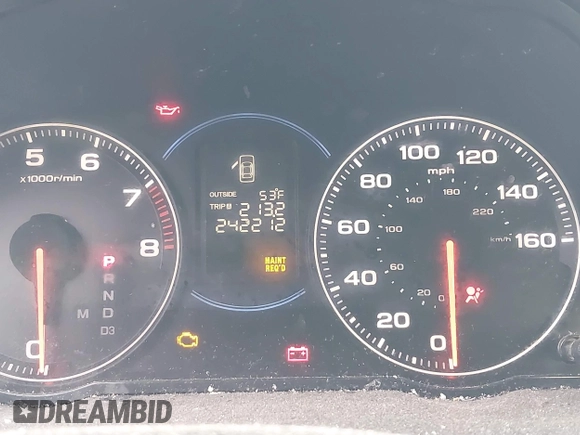 2005 Acura TSX with VIN JH4CL96895C027644, listed as a IAAI auction lot 41956239 with 242,212 mi miles. Bid and sale history available at carsss.com. Image 7.