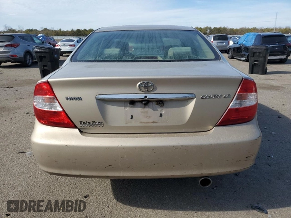 2004 Toyota Camry LE with VIN 4T1BE32K54U340295, listed as a Copart auction lot 46524795 with 150,790 mi miles and Salvage Title. Bid and sale history available at DreamBid. Image 6.