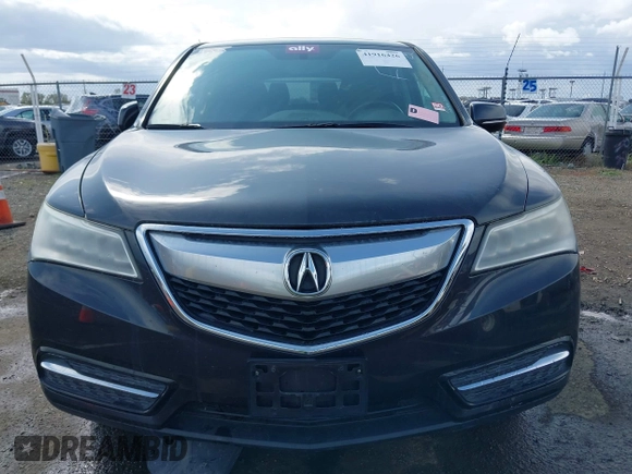 2016 Acura MDX with VIN 5FRYD3H21GB010674, listed as a IAAI auction lot 41916426 with 121,278 mi miles. Bid and sale history available at carsss.com. Image 6.