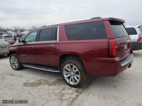 2017 Chevrolet Suburban Premier with VIN 1GNSKJKC7HR289098, listed as a Copart auction lot 86717294 with 182,610 mi miles and Salvage Title. Bid and sale history available at carsss.com. Image 2.