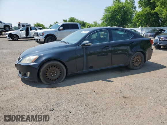 2009 Lexus IS 250 with VIN JTHBK262195103577, listed as a Copart auction lot 62985955 with 254,602 mi miles and Clean title. Bid and sale history available at DreamBid. Image 1.