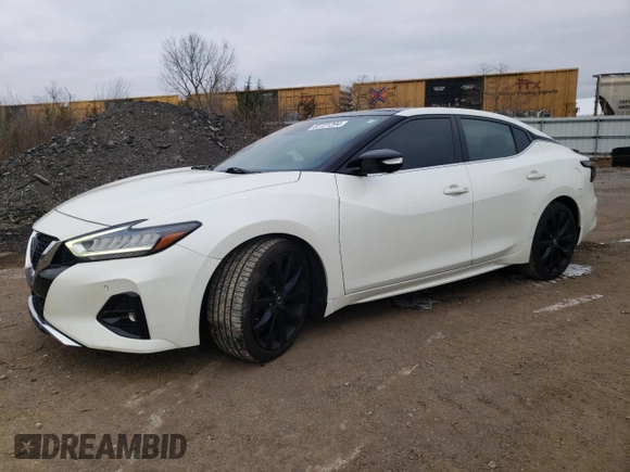 2019 Nissan Maxima SR with VIN 1N4AA6AV4KC376867, listed as a Copart auction lot 82721294 with 96,695 mi miles and Clean Title. Bid and sale history available at DreamBid. Image 1.