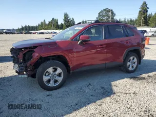 2019 Toyota RAV4 XLE with VIN 2T3P1RFV7KW019579, listed as a Copart auction lot 64808225 with 44,396 mi miles and Salvage title. Bid and sale history available at DreamBid. Image 1.