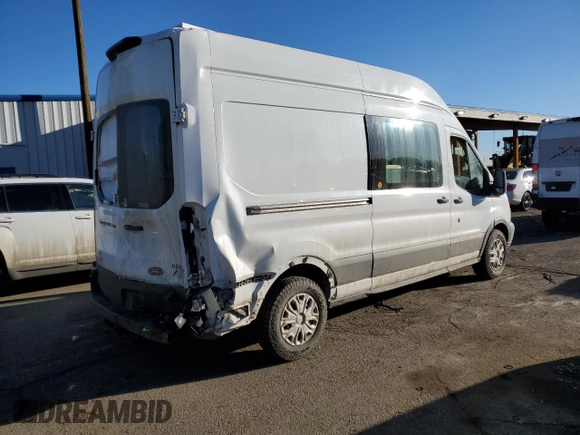2018 Ford Transit z VIN 1FTYR2XG9JKA17313, wystawiony jako Copart lot #46813815 z przebiegiem 96 790 mil mil oraz Szkoda całkowita • Salvage title. Historia ofert i sprzedaży dostępna na DreamBid. Obrazek 3.