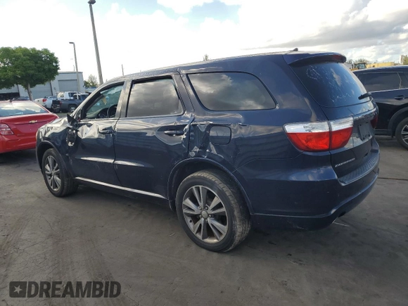 2013 Dodge Durango SXT with VIN 1C4RDHAG6DC659761, listed as a Copart auction lot 62268835 with 93,920 mi miles and Salvage title. Bid and sale history available at DreamBid. Image 2.