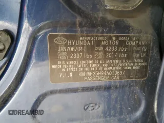 2004 Hyundai Sonata GLS with VIN KMHWF35H94A019697, listed as a Copart auction lot 51681035 with 174,304 mi miles and Clean Title. Bid and sale history available at carsss.com. Image 12.