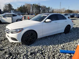 2015 Mercedes-Benz C-Class C 300 Luxury with VIN 55SWF4KB9FU050399, listed as a Copart auction lot 49728675 with 101,738 mi miles and Salvage Title. Bid and sale history available at carsss.com. Image 1.