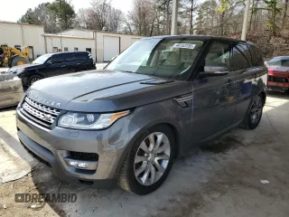 2015 Land Rover Range Rover Sport HSE with VIN SALWR2VF7FA604956, listed as a Copart auction lot 48163785 with 59,913 mi miles and Clean Title. Bid and sale history available at carsss.com. Image 1.