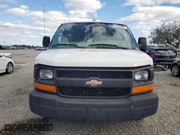 2014 Chevrolet Express Cargo Van with VIN 1GCWGFBA9E1120654, listed as a Copart auction lot 81083604 with 0 mi miles and Salvage Title. Bid and sale history available at carsss.com. Image 5.
