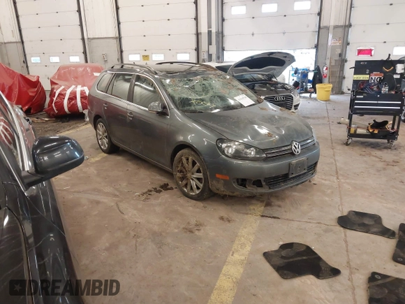 2014 Volkswagen Jetta SportWagen TDI w/Sunroof & Nav with VIN 3VWPL7AJ2EM627998, listed as a IAAI auction lot 41614718 with 134,203 mi miles. Bid and sale history available at carsss.com. Image 1.