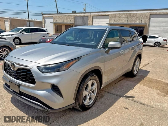2023 Toyota Highlander L with VIN 5TDKDRAH1PS526764, listed as a Copart auction lot 67452805 with 9,841 mi miles and Clean title. Bid and sale history available at DreamBid. Image 2.