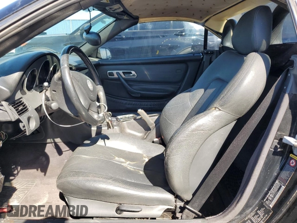 2002 Mercedes-Benz SLK-Class 2.3L Kompressor with VIN WDBKK49F92F254662, listed as a Copart auction lot 43461805 with 107,162 mi miles and Non Repairable. Bid and sale history available at carsss.com. Image 7.