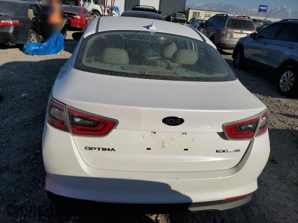 2016 Kia Optima Hybrid EX with VIN KNAGN4ADXG5091913, listed as a Copart auction lot 41964205 with 160,897 mi miles and Salvage Title. Bid and sale history available at carsss.com. Image 6.