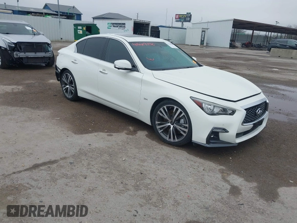 2020 Infiniti Q50 Luxe with VIN JN1EV7AP4LM200598, listed as a IAAI auction lot 41629830 with 69,882 mi miles and . Bid and sale history available at DreamBid. Image 1.
