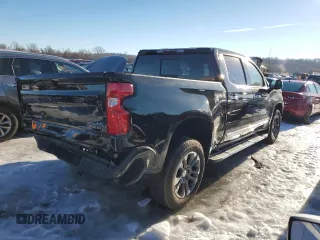 2023 Chevrolet Silverado 1500 with VIN 2GCUDJED6P1136932, listed as a Copart auction lot 87827415 with 9,500 mi miles and Salvage Title. Bid and sale history available at DreamBid. Image 3.