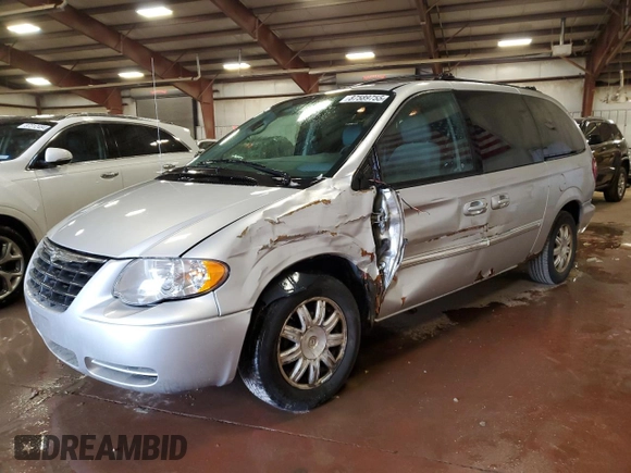 2007 Chrysler Town & Country LWB Touring with VIN 2A4GP54L57R279953, listed as a Copart auction lot 87589755 with 145,392 mi miles and Clean Title. Bid and sale history available at carsss.com. Image 1.