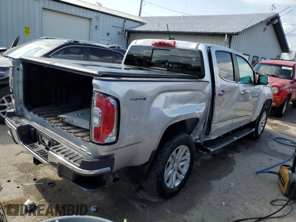 2017 GMC Canyon 4WD SLT with VIN 1GTG6DEN3H1310562, listed as a Copart auction lot 64021744 with 86,594 mi miles and Salvage Title. Bid and sale history available at carsss.com. Image 3.